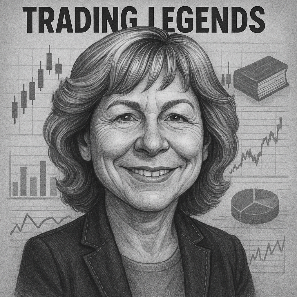 Linda Raschke trading on Black Monday 1987, demonstrating discipline and strategy in the options pit