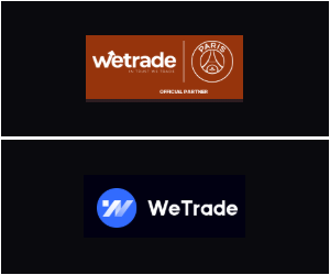 Two “WeTrade” site logos.