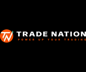 Trade Nation Logo in dark back ground